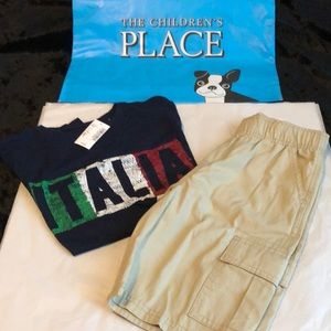 NWT. Boy’s Soft Tee and Cargo Shorts (7) TCP